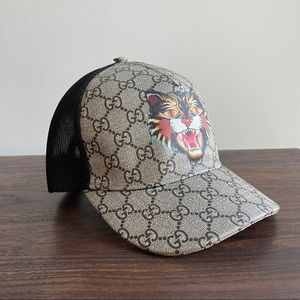 Gucci GG Supreme ‘Angry Cat’ Hat